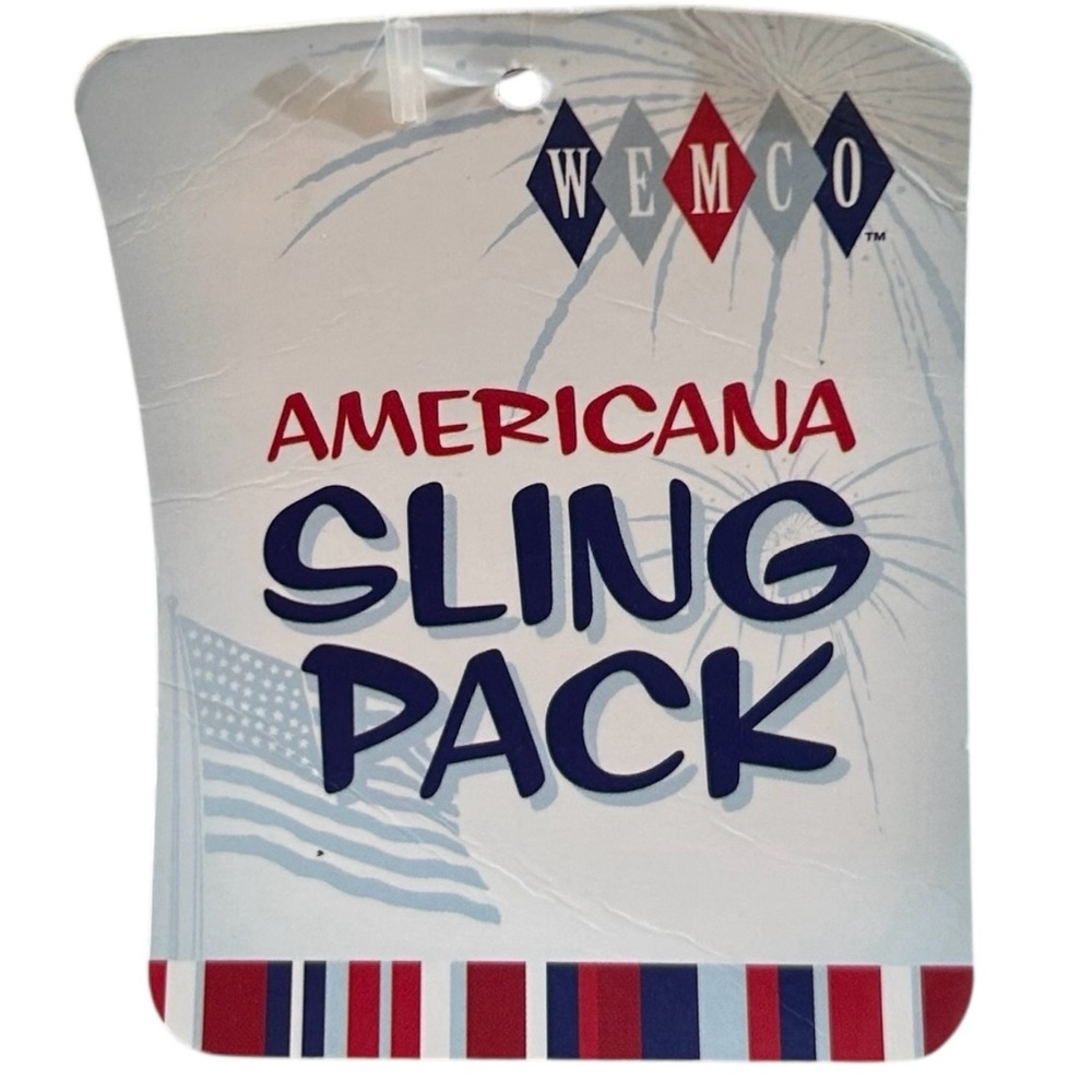 Wemco Sling Fanny Hip Pack Waist Bag Hip Pouch Americana Patriotic Flag July 4th - Picture 4 of 7
